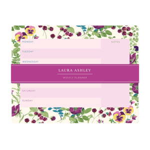 Týdenní plánovač Laura Ashley Parma Violets by Portico Designs, 54 stránek