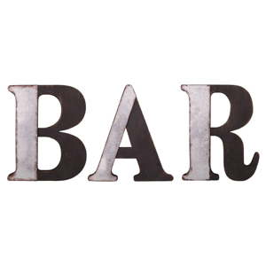 Pozinkovaný nápis Antic Line Bar