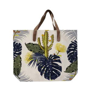 Plátěná taška s motivy květin Surdic Cactus