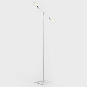 Bílá stojací lampa pro 2 žárovky Custom Form Twigo