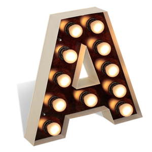 Volně stojící světelná dekorace ve tvaru písmene Glimte Lamp Floor A