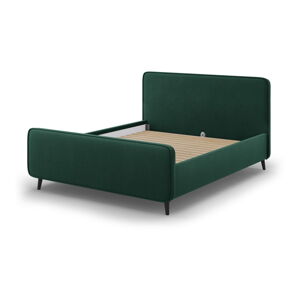 Zelená čalouněná dvoulůžková postel s roštem 180x200 cm Kaia - Micadoni Home