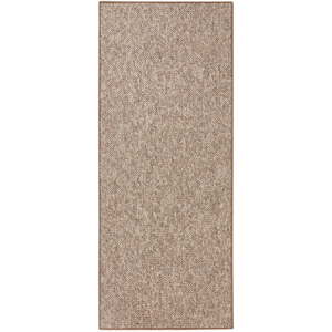 Hnědý běhoun BT Carpet Wolly, 80 x 200 cm