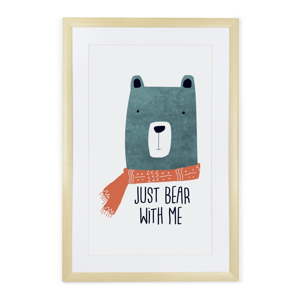 Obraz Tanuki Just Bear with Me, 60 x 40 cm