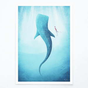 Plakát Travelposter Whale Shark, A3