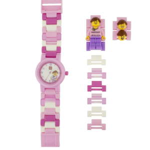 Růžové hodinky s figurkou LEGO® Classic