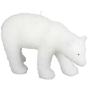 Bílá svíčka ve tvaru ledního medvěda Le Studio Polar Bear