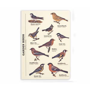 Zápisník Gift Republic Garden Birds, vel. A5