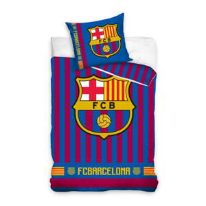 Dětské bavlněné povlečení na jednolůžko CARBOTEX FC Barcelona Logo I, 160 x 200 cm