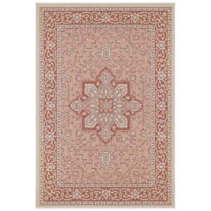 Červeno-béžový venkovní koberec NORTHRUGS Anjara, 200 x 290 cm
