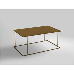 Konferenční stolek ve zlaté barvě Custom Form Walt, délka 100 cm