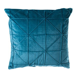 Petrolejově modrý polštář JAHU Amy, 45 x 45 cm
