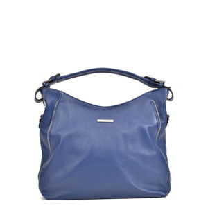 Modrá kožená kabelka Mangotti Bags Luciana