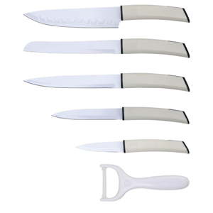 Set 5 nožů a škrabky Bergner Ultra