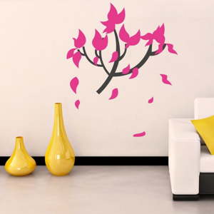 Dekorativní nálepka na stěnu Pink Tree