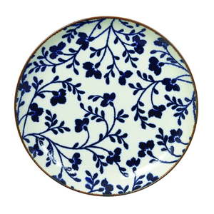 Modro-bílý talíř Tokyo Design Studio Fleur de Ligne, ø 15,6 cm