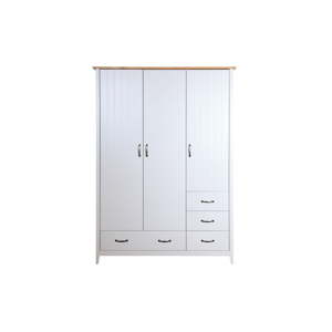 Bílá šatní skříň Steens Norfolk, 192 x 142 cm