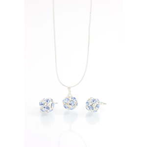 Set náhrdelníku a náušnic s krystaly Swarovski Elements Laura Bruni Round