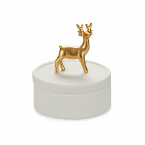 Bílá porcelánová dóza na šperky Balvi Deer
