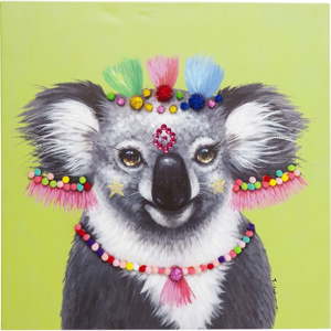 Obraz Kare Design Koala Pom Pom, 70 x 70 cm