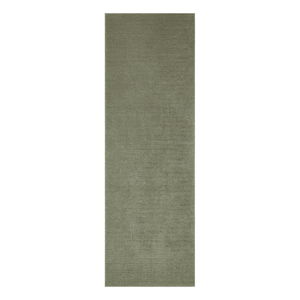 Tmavě zelený běhoun Mint Rugs Supersoft, 80 x 250 cm
