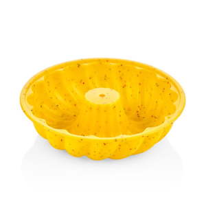 Žlutá silikonová forma na bábovku The Mia Maya, ⌀ 12,5 cm
