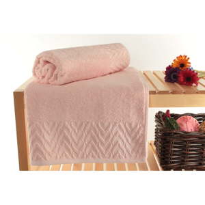 Sada 2 růžových ručníků Kepl
