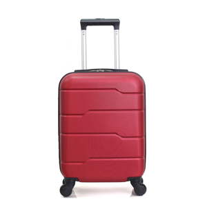 Červený cestovní kufr na kolečkách Hero Santiago, 30 l