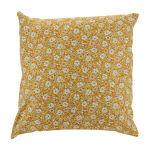 Žlutý bavlněný dekorativní polštář Bahne & CO, 45 x 45 cm