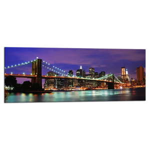 Obraz Styler Glasspik Purple Bridge, 50 x 125 cm