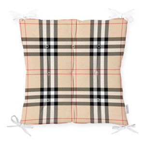 Podsedák na židli Minimalist Cushion Covers Flannel Beige, 40 x 40 cm