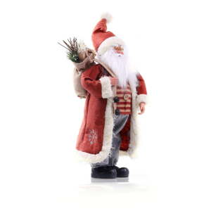 Červená vánoční soška DecoKing Santa