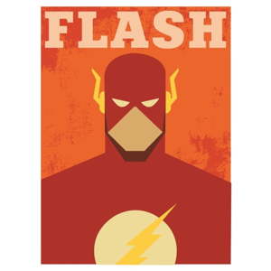 Plakát Blue-Shaker Super Heroes Flash, 30 x 40 cm