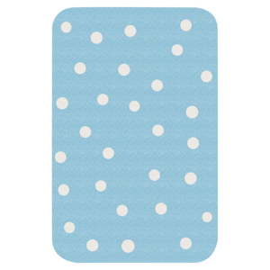 Dětský modrý koberec Zala Living Dots, 67 x 120 cm