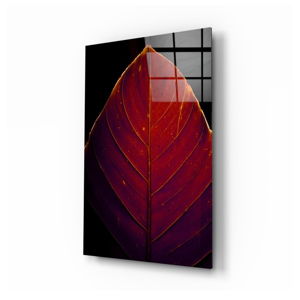 Skleněný obraz Insigne Red Leaf, 46 x 72 cm