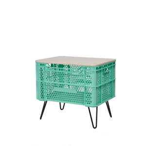 Mátově zelený konferenční stolek z recyklovaného plastu Really Nice Things Eco