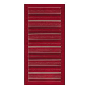 Červený běhoun Floorita Velour, 55 x 140 cm