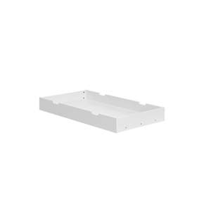 Bílá dřevěná zásuvka pod dětskou postel Pinio Basics, 160 x 70 cm