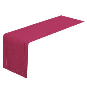 Fuchsiově růžový běhoun na stůl Unimasa, 150 x 41 cm