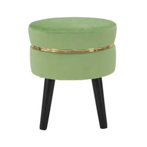Zelená polstrovaná stolička Mauro Ferretti Paris, ⌀ 35 cm