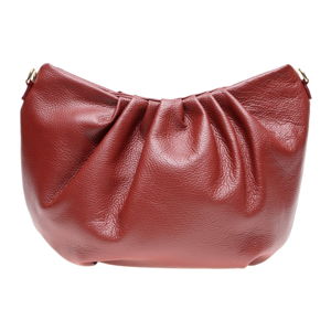 Červená kožená taška přes rameno Carla Ferreri