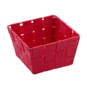 Červený úložný košík Wenko Adria, 14 x 14 cm
