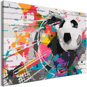 DIY set na tvorbu vlastního obrazu na plátně Artgeist Colourful Ball, 60 x 40 cm