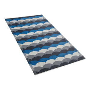 Modro-šedý venkovní koberec Monobeli Luretto, 90 x 180 cm