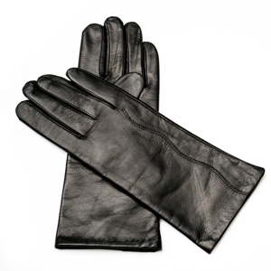Dámské černé kožené rukavice <br>Pride & Dignity Paris, vel. 7,5