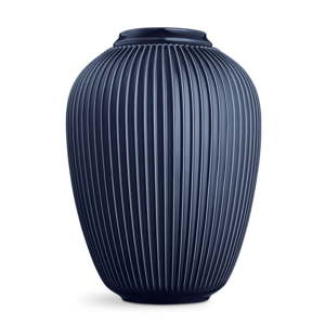 Tmavě modrá volně stojící kameninová váza Kähler Design Hammershoi, výška 50 cm