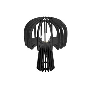 Černá skládací dřevěná stolní lampa Leitmotiv Globular Mushroom