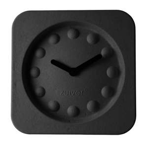 Černé nástěnné hodiny Zuiver Pulp Square