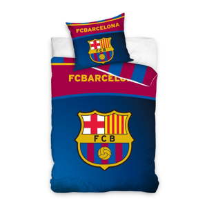 Dětské bavlněné povlečení na jednolůžko CARBOTEX FC Barcelona Logo III, 160 x 200 cm