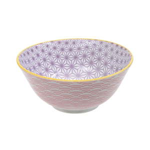 Růžovofialová porcelánová miska Tokyo Design Studio Star, ⌀ 15,2 cm